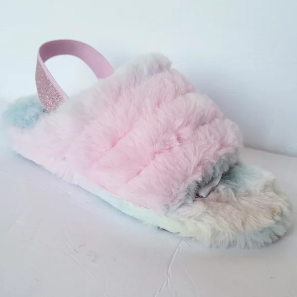 NEW Rainbow pastel slippers/sandals - Picture 3 of 10